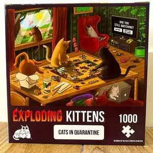 Exploding Kittens Puzzle: Cats in Quarantine - 1000 Pieces